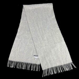 Dolce & Gabbana Cravatte 100% Cashmere Italy Gray Scarf Mens Womens D&G